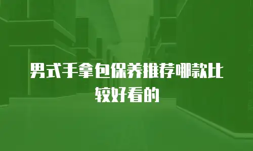 男式手拿包保养推荐哪款比较好看的