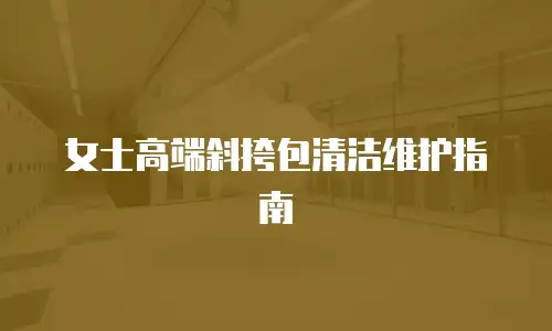 女士高端斜挎包清洁维护指南