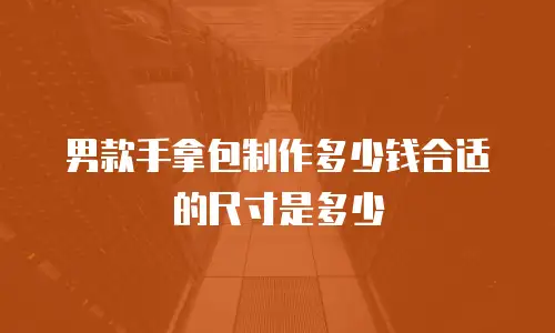 男款手拿包制作多少钱合适的尺寸是多少
