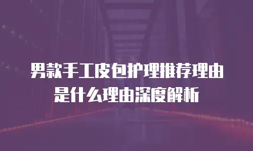 男款手工皮包护理推荐理由是什么理由深度解析