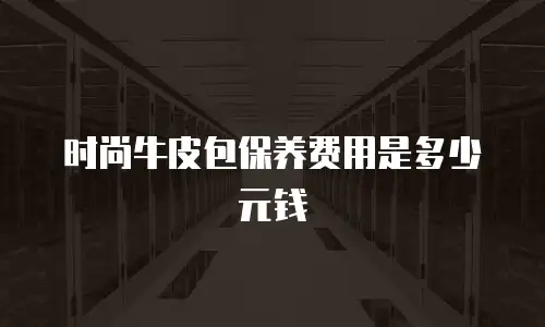 时尚牛皮包保养费用是多少元钱