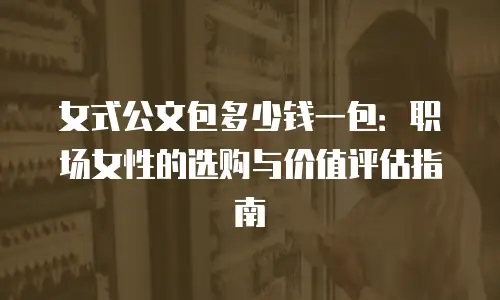 女式公文包多少钱一包：职场女性的选购与价值评估指南
