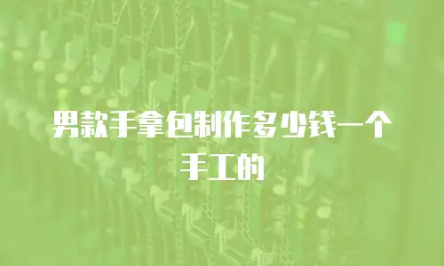 男款手拿包制作多少钱一个手工的