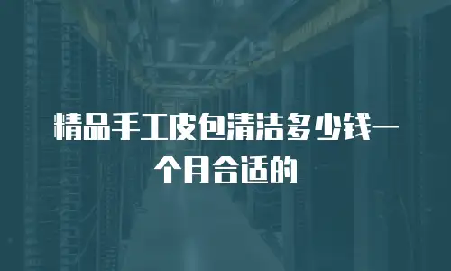 精品手工皮包清洁多少钱一个月合适的