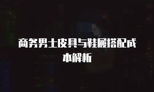 商务男士皮具与鞋履搭配成本解析