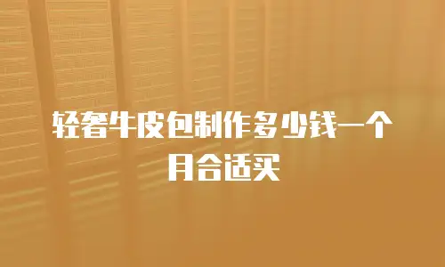 轻奢牛皮包制作多少钱一个月合适买