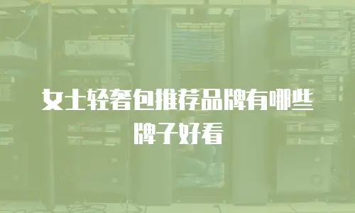 女士轻奢包推荐品牌有哪些牌子好看