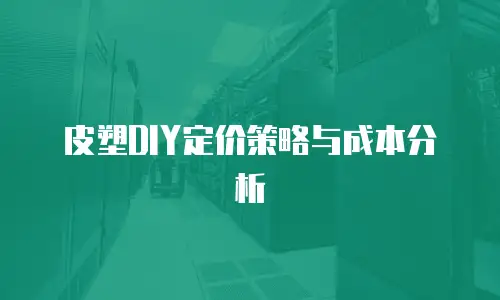 皮塑DIY定价策略与成本分析
