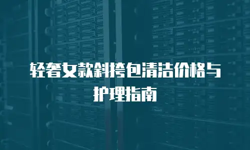 轻奢女款斜挎包清洁价格与护理指南