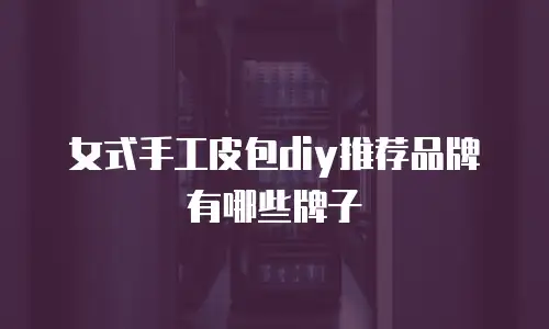 女式手工皮包diy推荐品牌有哪些牌子