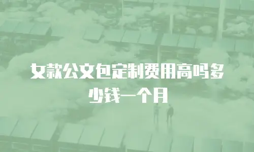 女款公文包定制费用高吗多少钱一个月