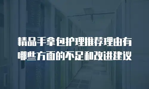 精品手拿包护理推荐理由有哪些方面的不足和改进建议