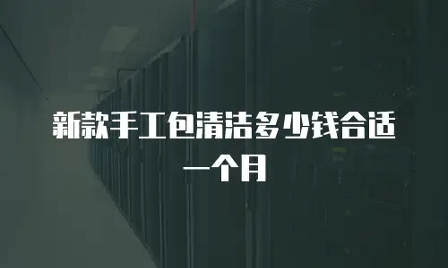 新款手工包清洁多少钱合适一个月