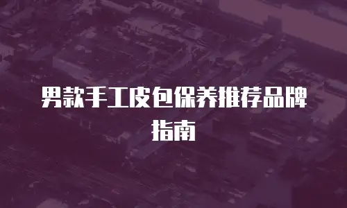 男款手工皮包保养推荐品牌指南