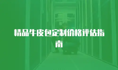 精品牛皮包定制价格评估指南