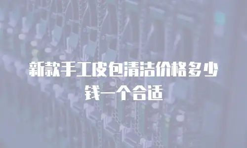 新款手工皮包清洁价格多少钱一个合适