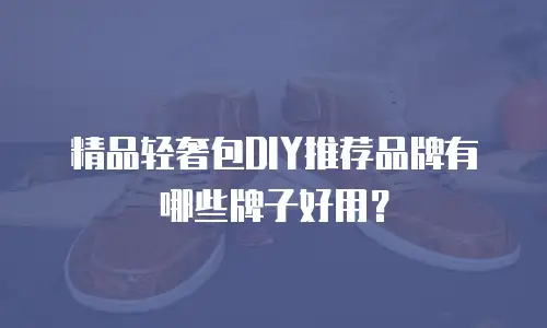 精品轻奢包DIY推荐品牌有哪些牌子好用？