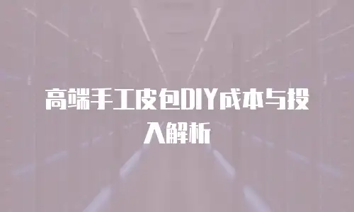 高端手工皮包DIY成本与投入解析