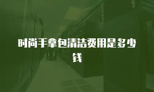 时尚手拿包清洁费用是多少钱