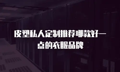 皮塑私人定制推荐哪款好一点的衣服品牌