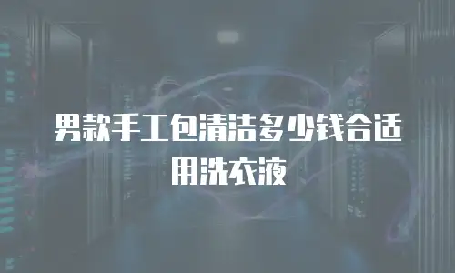 男款手工包清洁多少钱合适用洗衣液