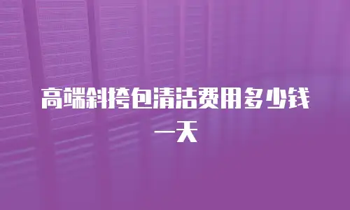 高端斜挎包清洁费用多少钱一天