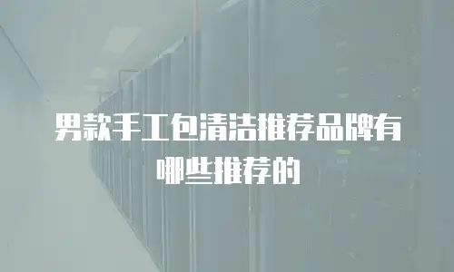 男款手工包清洁推荐品牌有哪些推荐的