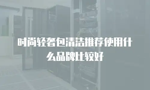 时尚轻奢包清洁推荐使用什么品牌比较好