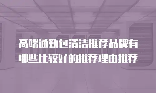 高端通勤包清洁推荐品牌有哪些比较好的推荐理由推荐