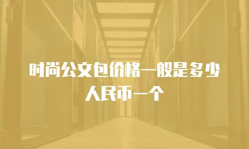 时尚公文包价格一般是多少人民币一个