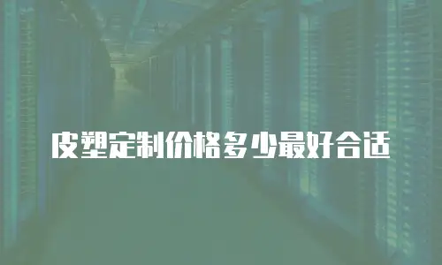 皮塑定制价格多少最好合适