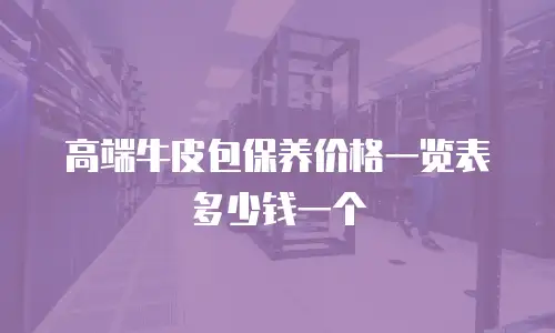 高端牛皮包保养价格一览表多少钱一个