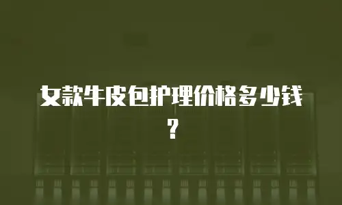 女款牛皮包护理价格多少钱？
