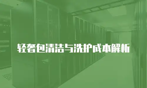 轻奢包清洁与洗护成本解析