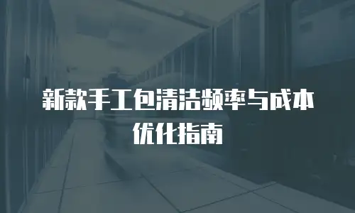 新款手工包清洁频率与成本优化指南