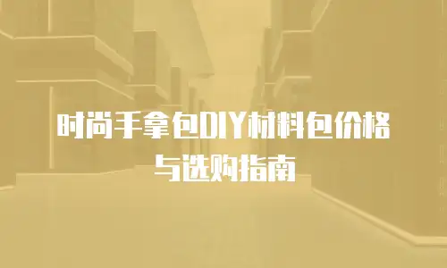 时尚手拿包DIY材料包价格与选购指南