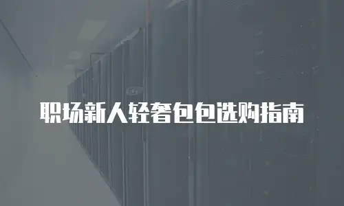 职场新人轻奢包包选购指南
