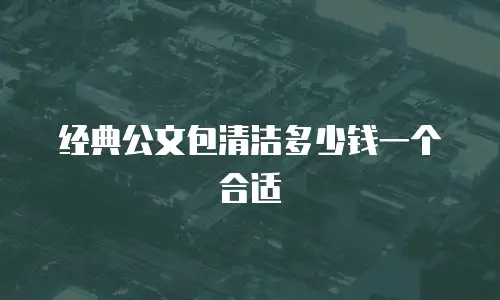 经典公文包清洁多少钱一个合适