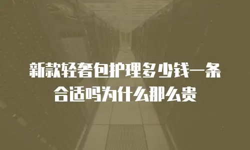 新款轻奢包护理多少钱一条合适吗为什么那么贵