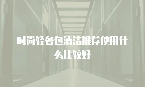 时尚轻奢包清洁推荐使用什么比较好