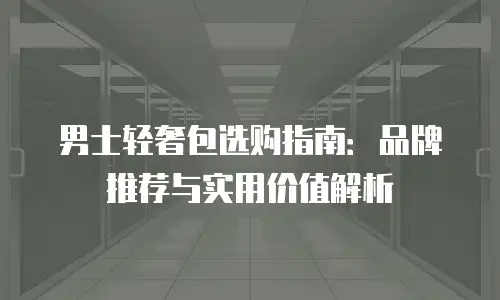 男士轻奢包选购指南：品牌推荐与实用价值解析