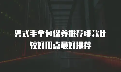 男式手拿包保养推荐哪款比较好用点最好推荐