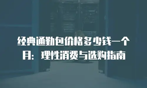 经典通勤包价格多少钱一个月：理性消费与选购指南