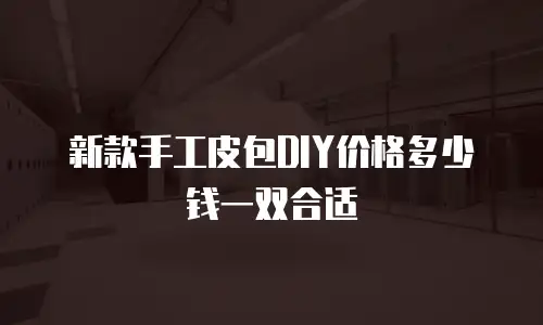 新款手工皮包DIY价格多少钱一双合适