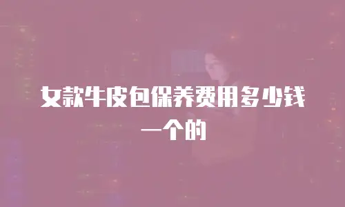 女款牛皮包保养费用多少钱一个的