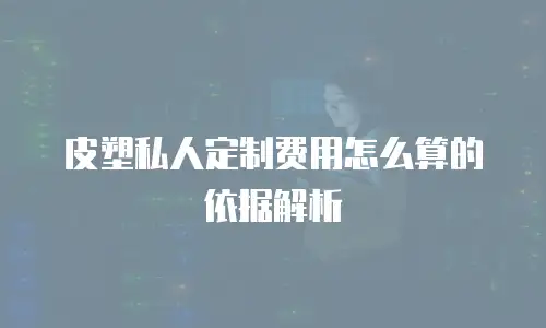 皮塑私人定制费用怎么算的依据解析