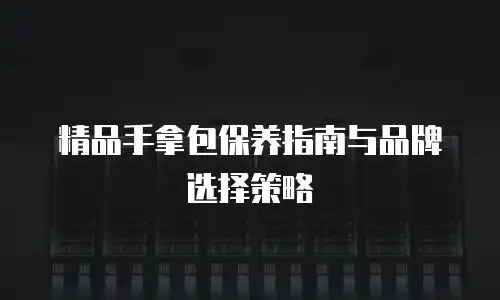 精品手拿包保养指南与品牌选择策略