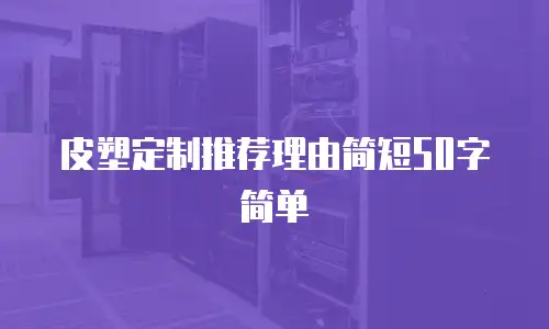 皮塑定制推荐理由简短50字简单