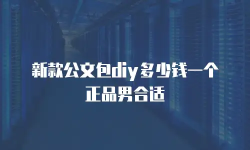新款公文包diy多少钱一个正品男合适
