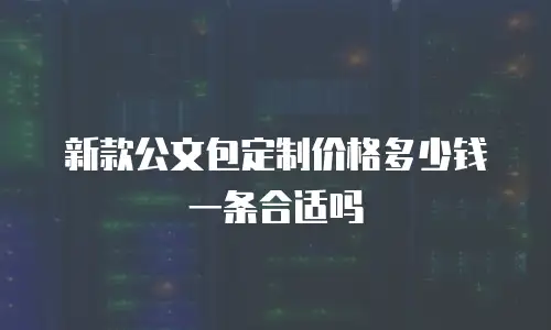 新款公文包定制价格多少钱一条合适吗